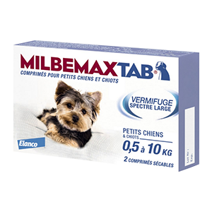 MilbemaxTab - Hvalpe / hund - 0,5 til 10 kg - Elanco