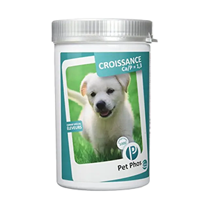 Pet Phos Croissance - Calcium, Phosphore & Vitamines - Chiot & Chienne - CA/P=1,3 - 100 comprimés - CEVA - Produits-veto.com
