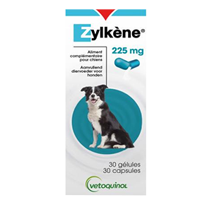 Zylkene - 225 mg - Anti stress - Chien - 30 comprimes - VETOQUINOL - Produits-veto.com