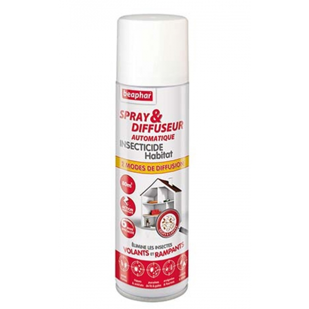 Spray Anti Puce Anti Tiques Spray Insecticide Habitat Chien Et Chat Beaphar Produits Veto