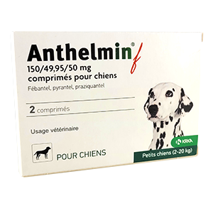 Anthelmin - Vermifuge Chiens - de 2 à 20 kg - KRKA - Produits-veto.com