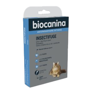 Insectifuge - Spot-on - Chat - 2 pipettes - Biocanina - Produits-veto.com