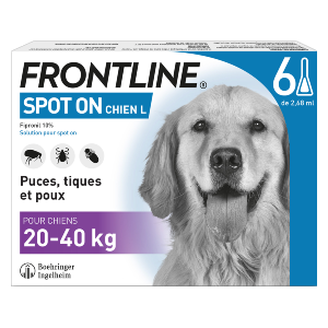 Frontline - Anti-puces - SpotOn - Chien - L - 6 pipettes - Produits-veto.com