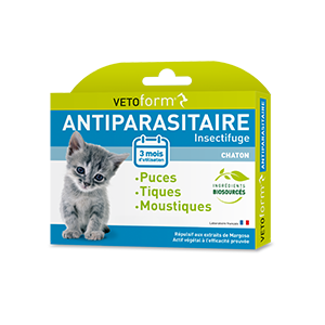 Antiparasitaire insectifuge pipettes - Chaton - VETOFORM