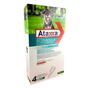 Ataxxa - Anti-puces et tiques - Chien moyen - de 10 kg à 25 kg - KRKA - Produits-veto.com