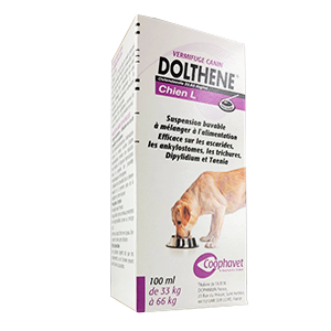 Dolthene - Vermifuge - Chien - L - 100 ml - DOPHARMA - Produits-veto.com