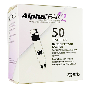 Alphatrak Strips - Blood Glucose - Box of 50 - ZOETIS