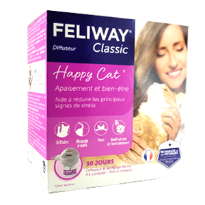 Feliway Classic - Diffuseur + Recharge - 30 jours - Stress & Apaisant - CEVA - Produits-veto.com