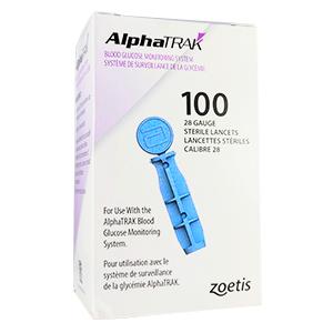 Alphatrak sterile lancets - Blood sugar - Box of 100 - ZOETIS