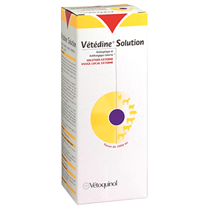 Vétédine Solution - Disinfectant / Antiseptic - 1 L - VETOQUINOL