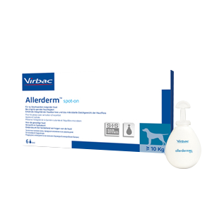 Allerderm - Hydratation de la peau - Chien - 4 ml - 6 pipettes - VIRBAC - Produits-Veto.co