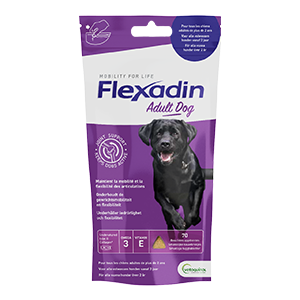 Flexadin - 4life - Mobilité et Articulations - Adult dog - 70 bouchées - VETOQUINOL - Produits-Veto.com