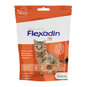 Flexadin 4life - Mobilité - Articulations - Cat - Chat - 60 bouchées - VETOQUINOL - Produits-Veto.com