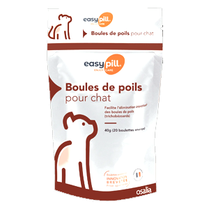 EasyPill - Boule de poils - Transit intestinal - 20 boulettes - Chat - Osalia - Produits-veto.com