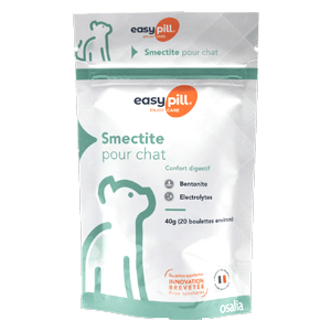 Easypill - Smectite - Chat - Confort digestif - 20 boulettes - OSALIA